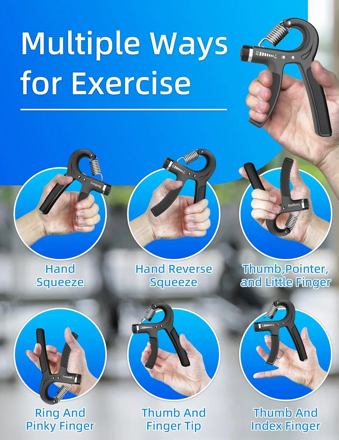 Grip Strength Trainer - Grip Flexion (Crushing Grip), Ideal for Golfer's Elbow