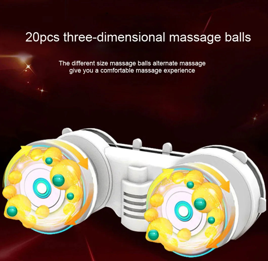 Electric Foot Massager with Heat & Deep-Kneading Nodes – Pain Relief for Feet, Calves & Ankles