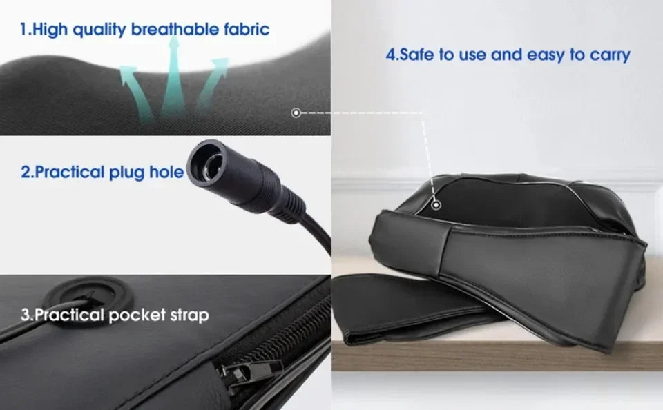 Shoulder Massager Shiatsu Neck Hot Compress Cervical Massagers Cars Home Kneading Massaging Shawl Electric Necks Waist Shawls