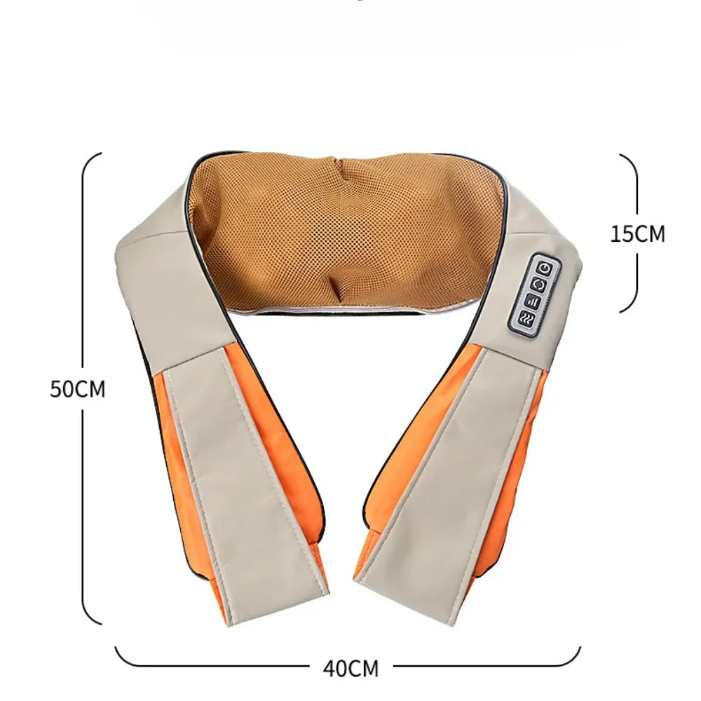 Shoulder Massager Shiatsu Neck  Hot Compress Cervical Massagers Cars Home Kneading Massaging Shawl Electric Necks Waist Shawls