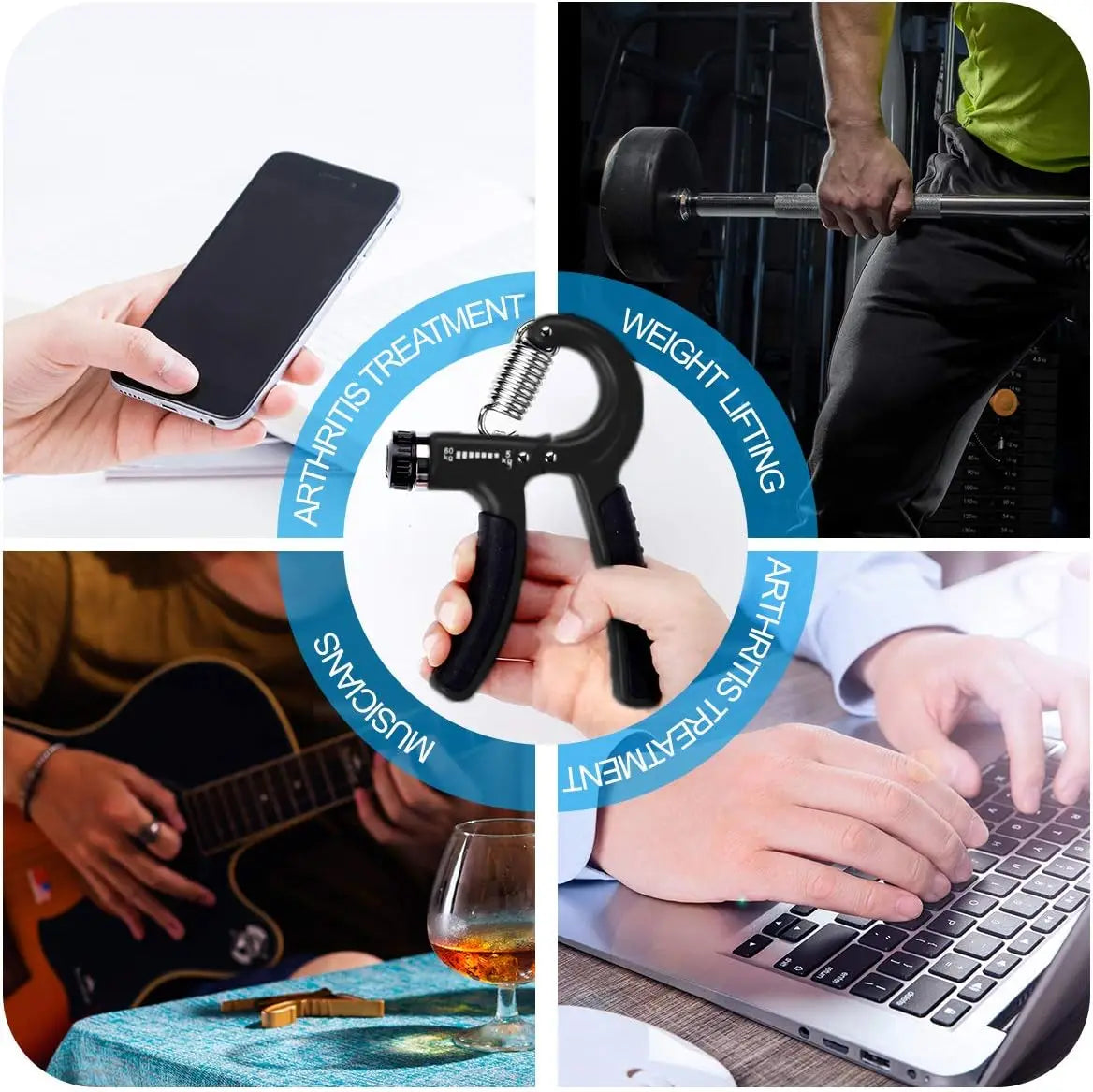 Grip Strength Trainer - Grip Flexion (Crushing Grip), Ideal for Golfer's Elbow