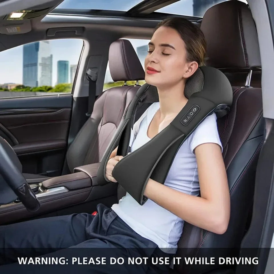 Shoulder Massager Shiatsu Neck  Hot Compress Cervical Massagers Cars Home Kneading Massaging Shawl Electric Necks Waist Shawls