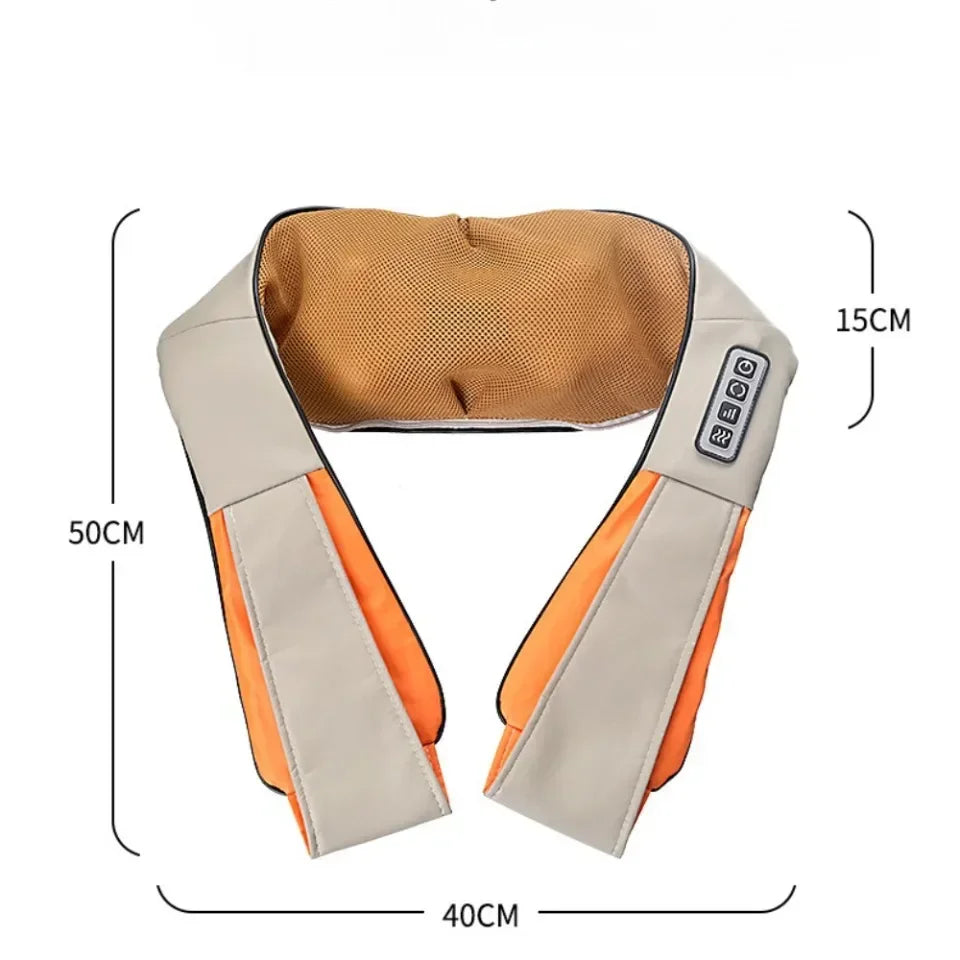 Shoulder Massager Shiatsu Neck  Hot Compress Cervical Massagers Cars Home Kneading Massaging Shawl Electric Necks Waist Shawls