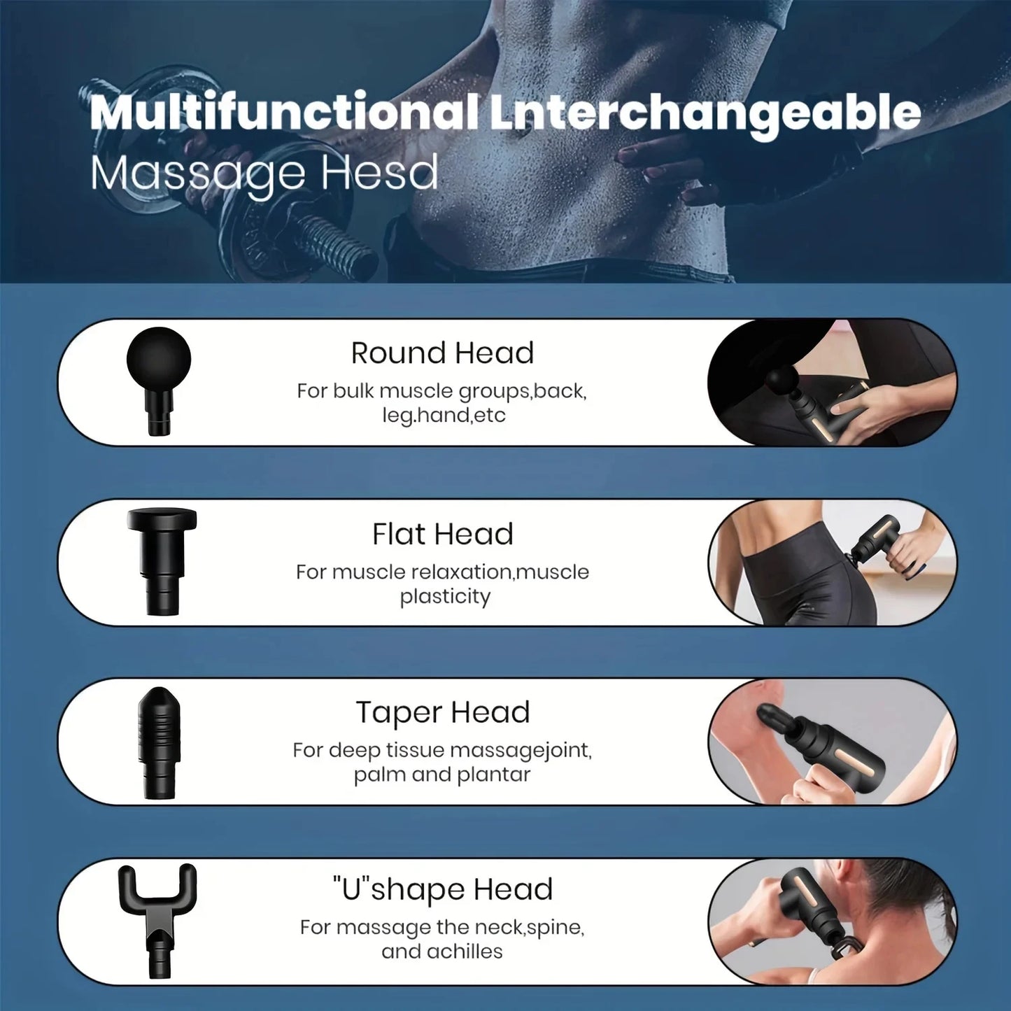 Portable Therapeutic Massage Gun